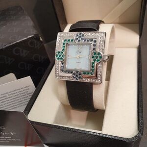Charles Winston Watch - MOP Crystals Rhinestones - New Vintage